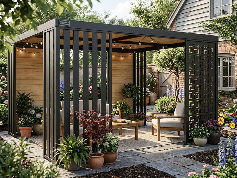 Kovový prístrešok a pergola na mieru